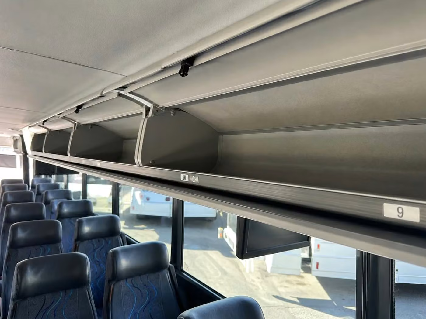 east point 18 passenger minibus overhead storage