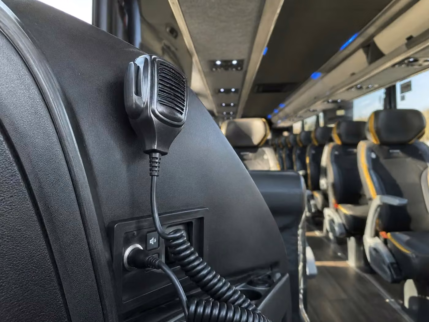 east point 56 passenger charter bus pa system