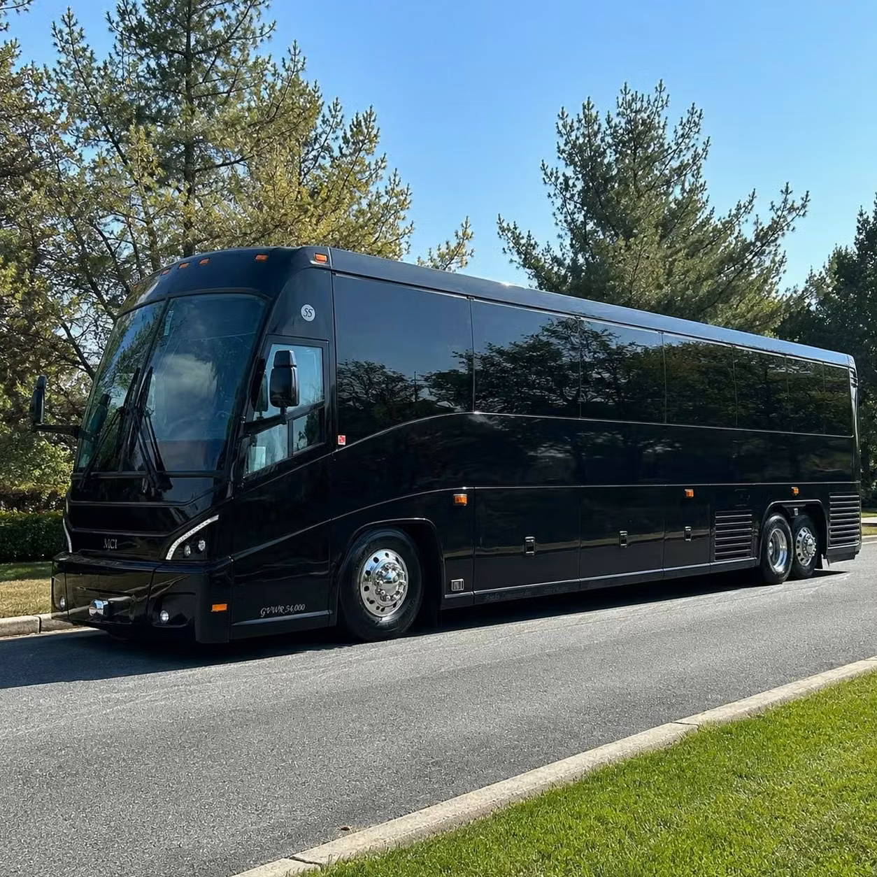 east point 56 passenger charter bus rental