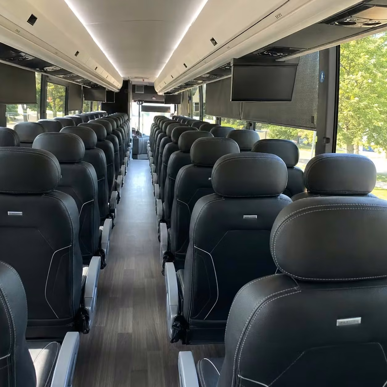 east point charter bus interior 1