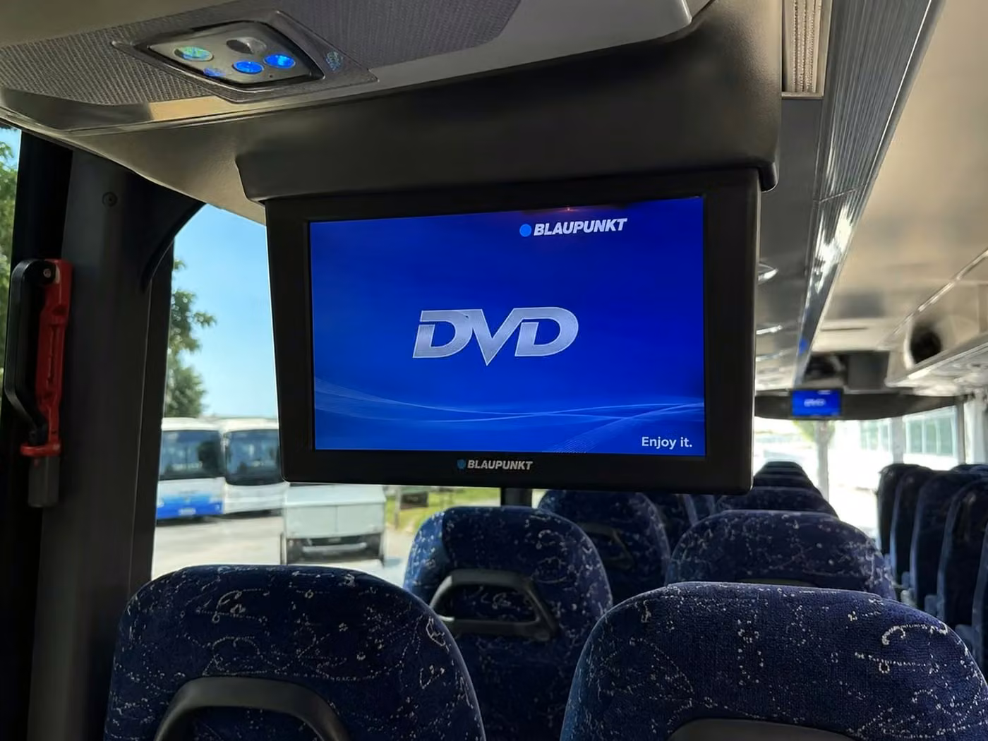 east point charter bus tv monitors