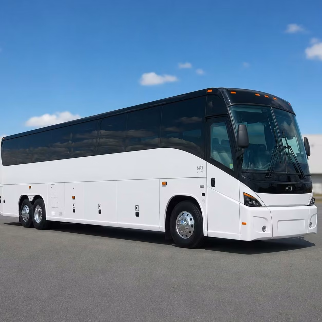 east point full size 56 passenger charter buses with undercarriage gear storage