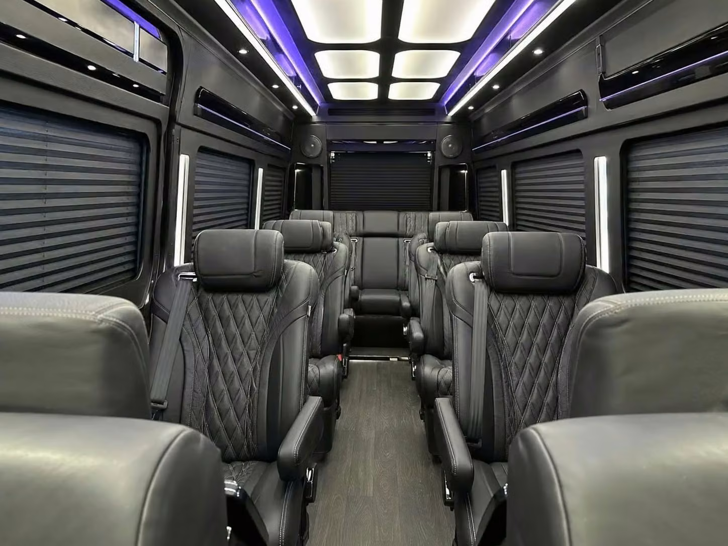 east point sprinter van rental with driver reclining seats