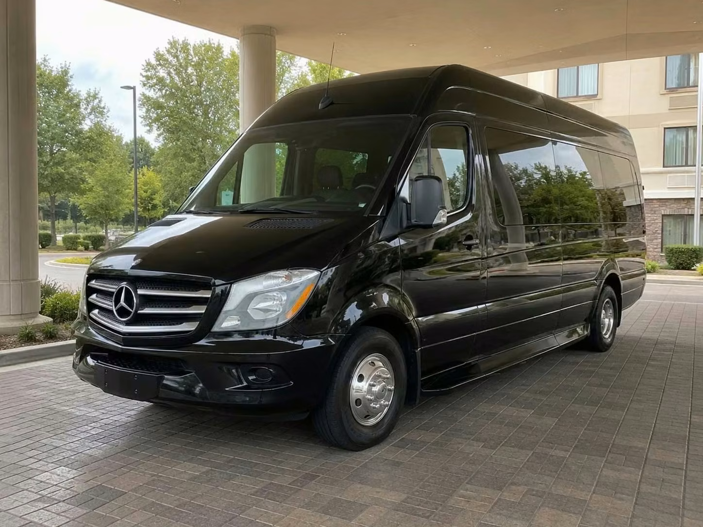 east point sprinter van rental with driver tinted windows